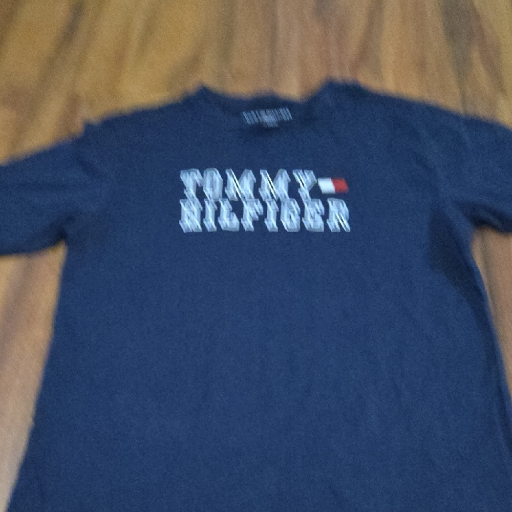 Tommy Hilfiger Logo Navy  Short Sleeve Tee BOYS SIZE 14 16 - Picture 8 of 8